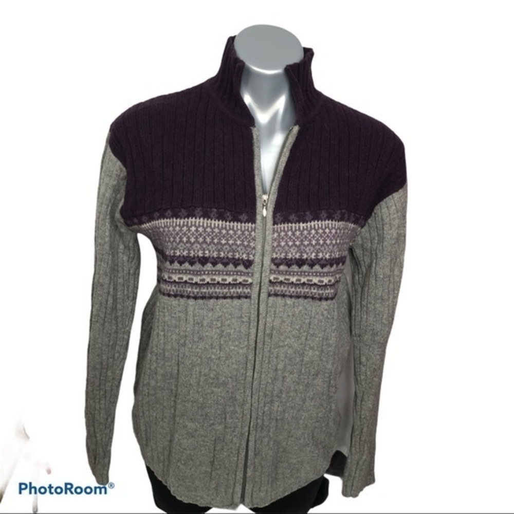 Mac & Jac wool/ angora cardigan sweater, EUC